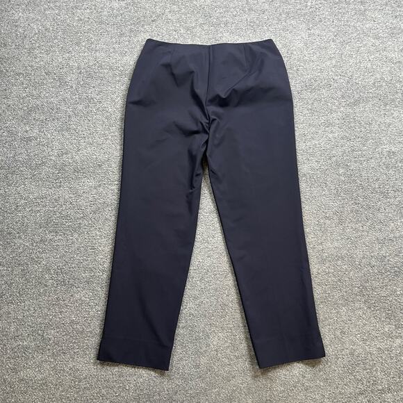 Lafayette 148 New York Trousers Womens 6 Nautical Mid Rise Crepe Side Zip Pant - Picture 8 of 10
